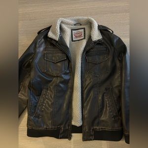 Levi Sherpa lined aviator jacket